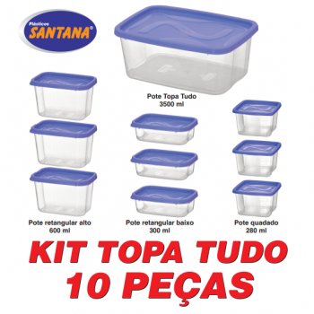 KIT TOPA TUDO COM 10 POTES SANCLICK
